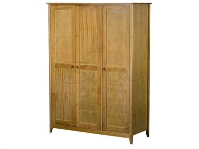 Cotswold 3 Door Wardrobe Pine Small Single