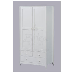 Cotswold White 2 Door Combi Wardrobe