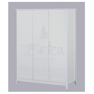 Cotswold White 3 Door Wardrobe