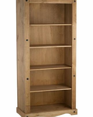 Birlea Furniture Birlea Corona Tall Bookcase, Waxed Pine