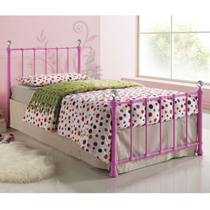 Jessica 3FT Single Bedstead - Pink