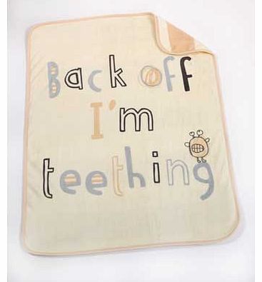 Back Off Slogan Blanket