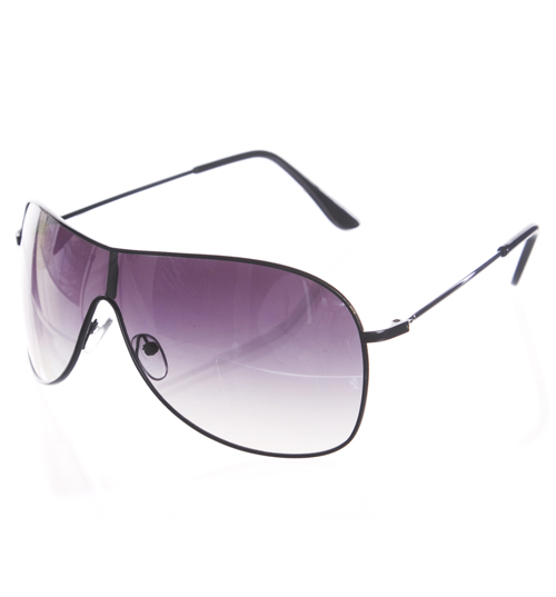 Aviator Wrap Visor Sunglasses