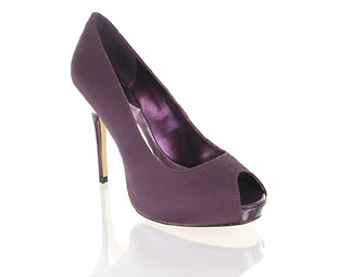 Fabulous Satin Peep Toe Platform- Sizes 1-2