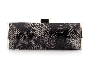 Snake Effect Clutch Bag