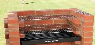 Black Knight BRICK BBQ KIT WITH WARMING RACK amp; STORAGE BAG amp; CADDY