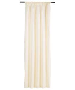 BLACKOUT Pencil Pleat Cream Curtains - 46 x 72