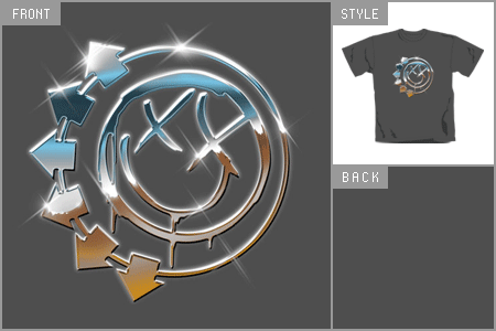 182 (Chrome Smiley) T-shirt tsur_blinkchar