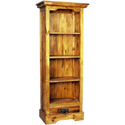 Blue Bone - Vintage Pine Single Bookcase with 1