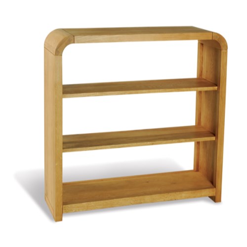 Bluebone Beverly Oiled Oak Resized Low Bookcase