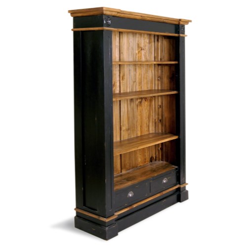 Bluebone French Painted Large Bookcase - antique black