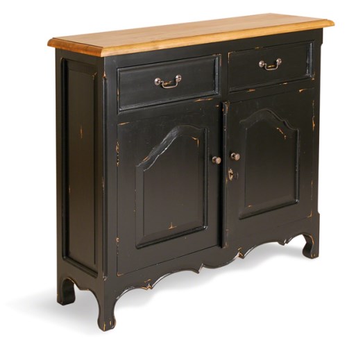 Bluebone French Painted Narrow 2 Door 2 Drawer Sideboard