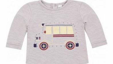 Draw me Bus T-shirt Light grey `6 months,12