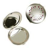 Compact Mirror With Swarovski Crystals