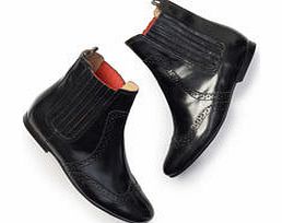 Brogued Chelsea Boot, Black 34215665