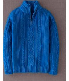 Cable Half Zip, Winter Azure,Fig 33754227