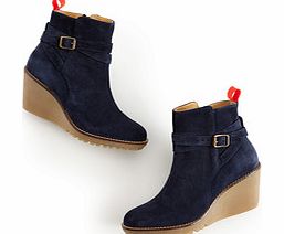 Casual Wedge Boot, Blue,Dark Tan 34214544