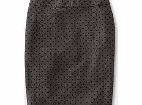 Boden City Wool Skirt, Dark Grey Melange Spot 33709452