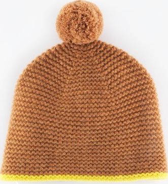 Boden, 1669[^]35149293 Cosy Hat Dark Caramel/Chartreuse Boden, Dark