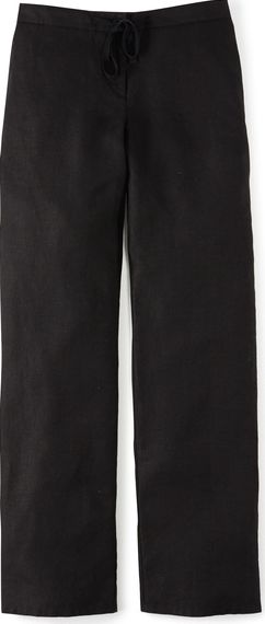 Boden Drawstring Linen Trouser Black Boden, Black