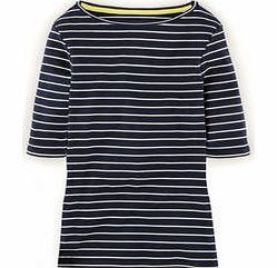 Essential Boatneck, Navy/Ivory 34849281