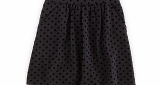 Flock Spot Ponte Skirt, Black,Blue 34410720