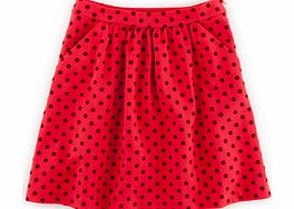 Boden Flock Spot Ponte Skirt, Red 34432633