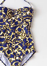 Boden Hoop Detail Swimsuit, Iris Damask Swirl 33942293