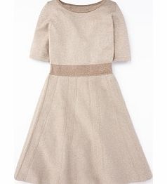 Milano Dress, Beige,Black/Silver/Grey Melange