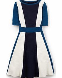 Milano Dress, Navy/Ivory/Rich