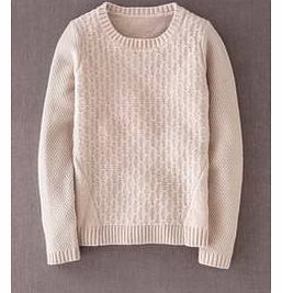 Mixed Stitch Jumper, Cream 33674771