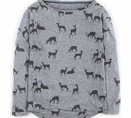 Must Have Tee, Grey Marl Deer,Blue Grass Deer