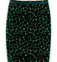 Boden Printed Cotton Pencil Skirt, Black 34360214