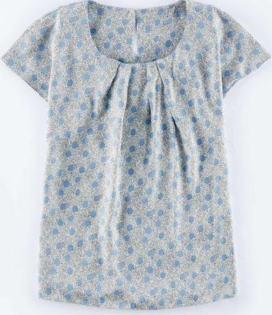 Boden, 1669[^]35073386 Ravello Top Frosty Blue Scribble Spot Boden,