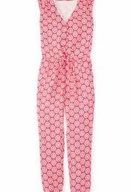 Boden Santa Fe Jumpsuit, Tutti Frutti Woodblock,Navy