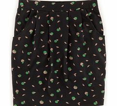 Boden Soft Printed Skirt, Black,Blue 34409185