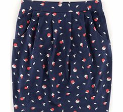 Boden Soft Printed Skirt, Black,Blue 34409425