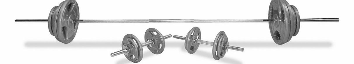 101Kg 6FT Tri-Grip Combi Standard Weight Set