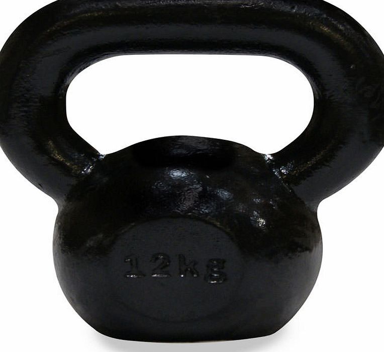 Body Power 12Kg Cast Iron Kettle Bell (x1)