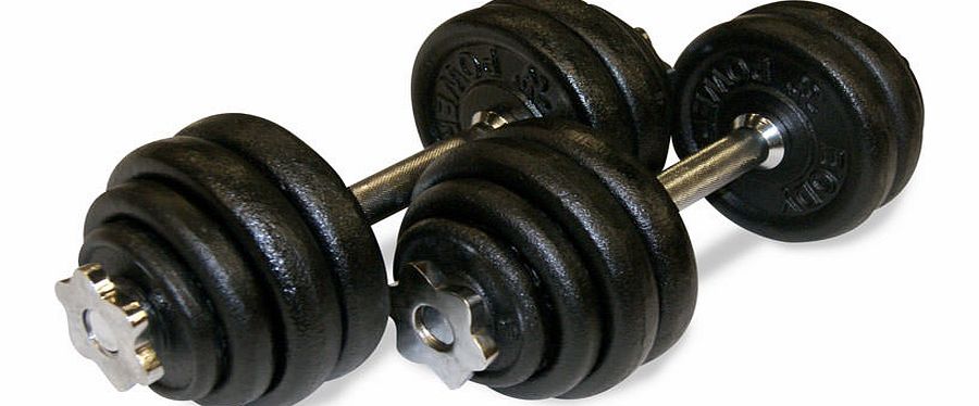 Body Power 30Kg Spinlock Dumbbell Set