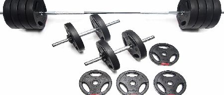 57Kg Tri-Grip Vinyl Weight Set