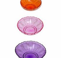 Glass bowl trio