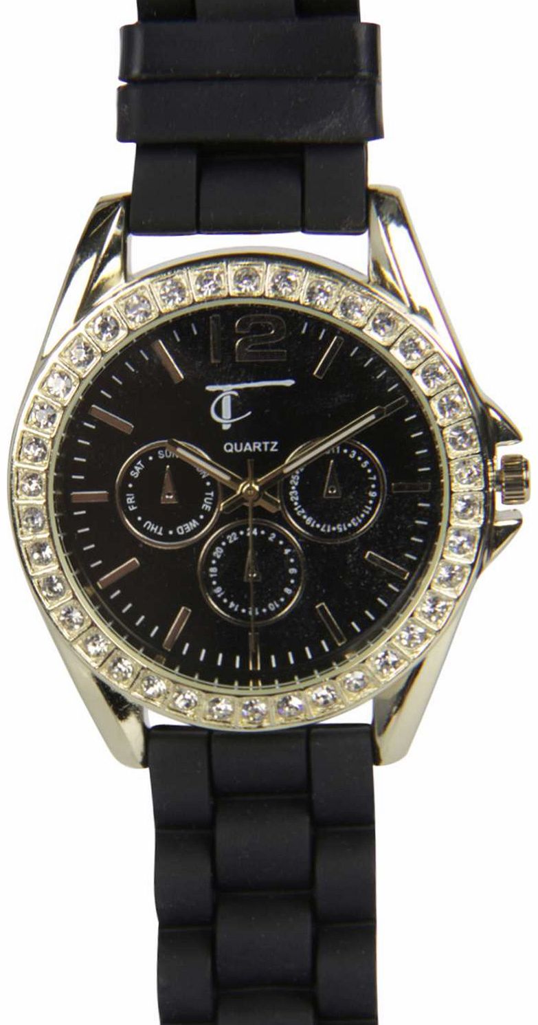 Aleesiah Colour Block Watch - black azz14323