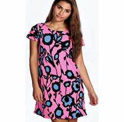 Becki Neon Shift Dress - pink azz23572