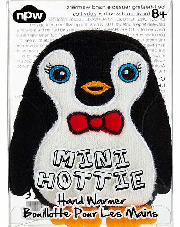 Bow Tie Penguin Handwarmer - black azz13773