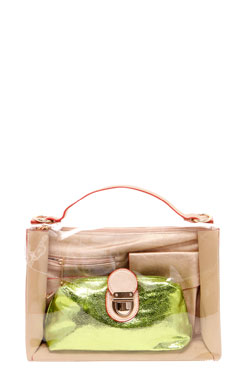 Cynthia Transparent Satchel Bag Female