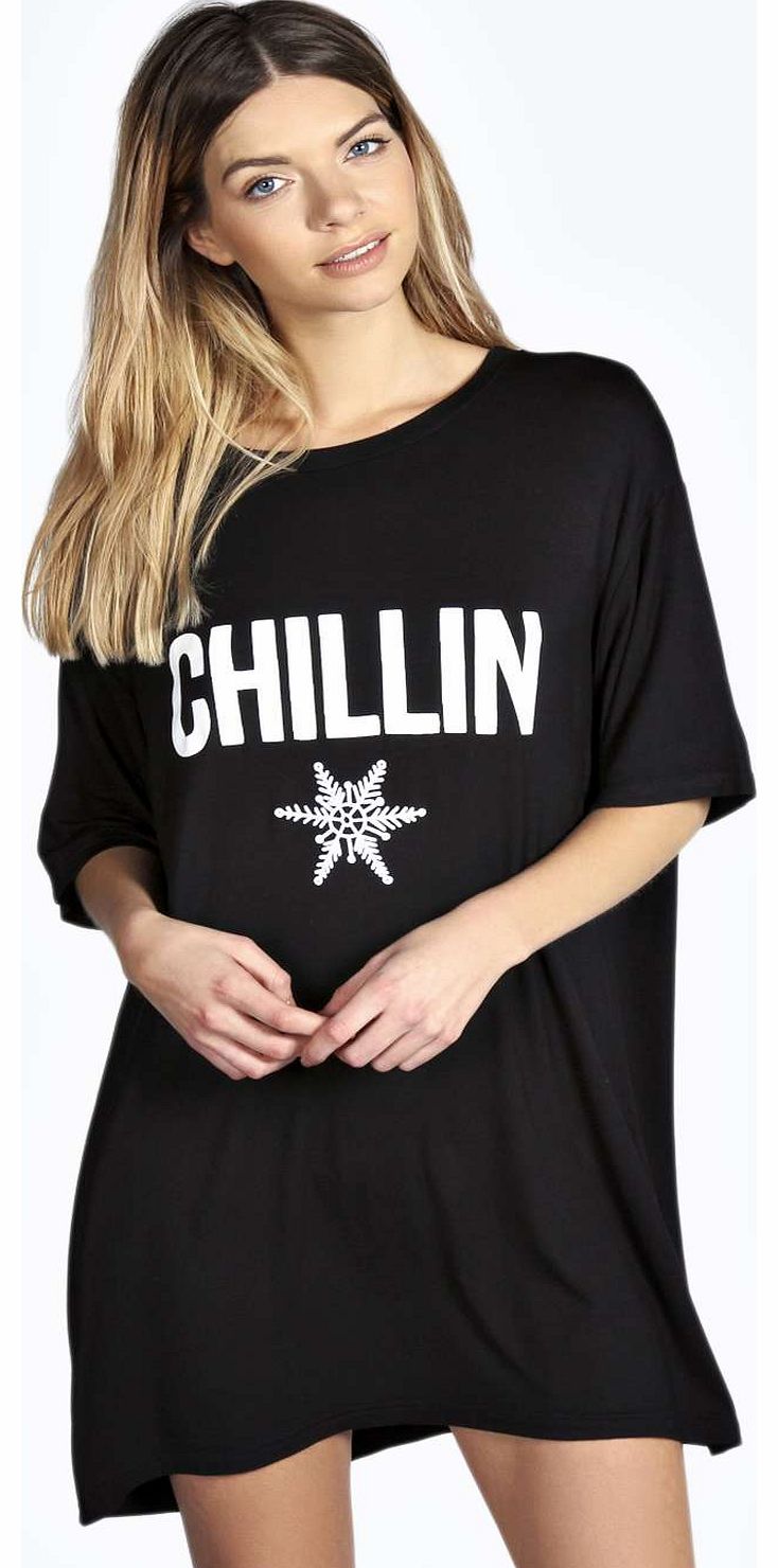 Katie Chillin Nightdress - black azz18647