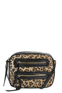 Lexy Leopard Double Zip Detail Cross Body Female