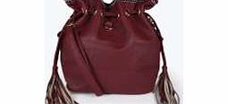 Libby Aztec Trim Duffle Bag - wine azz18470