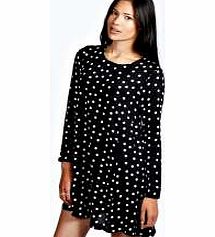 Minnie Spot Swing Dress - black azz22170